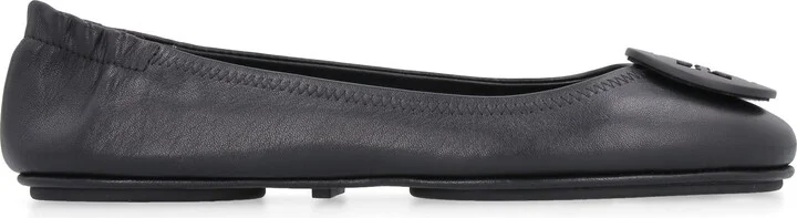 Tory Burch Minnie Travel Leather Ballet Flats - Image 2