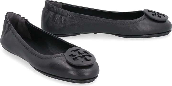 Tory Burch Minnie Travel Leather Ballet Flats - Image 3