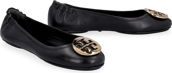 Tory Burch Minnie Travel Leather Ballet Flats - Image 3