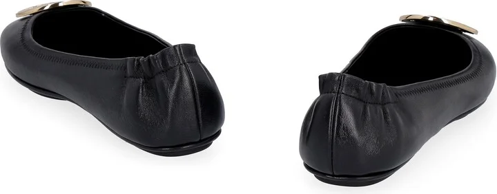 Tory Burch Minnie Travel Leather Ballet Flats - Image 4