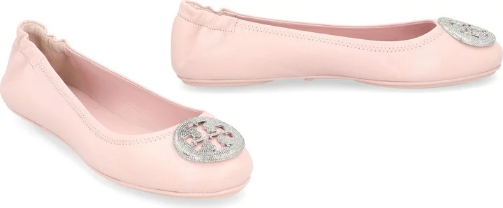 Tory Burch Minnie Travel Leather Ballet Flats - Image 3