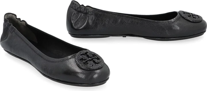 Tory Burch Minnie Travel Leather Ballet Flats - Image 3