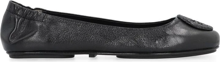Tory Burch Minnie Travel Leather Ballet Flats