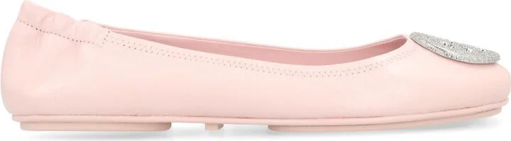 Tory Burch Minnie Travel Leather Ballet Flats