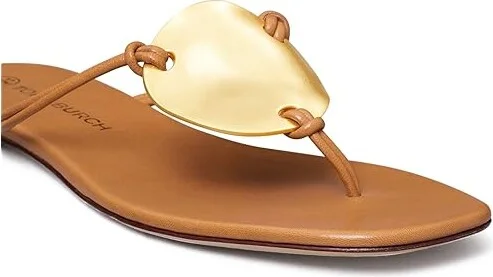 Tory Burch Patos Sandal Women's Sandals Caramel Corn : 6 M, Leather - Image 3
