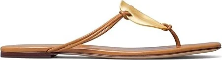Tory Burch Patos Sandal Women's Sandals Caramel Corn : 6 M, Leather - Image 4