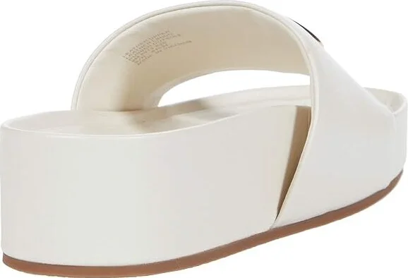 Tory Burch Patos Slide Women's Shoes New Ivory/New Ivory : 10.5 M, Leather - Image 4