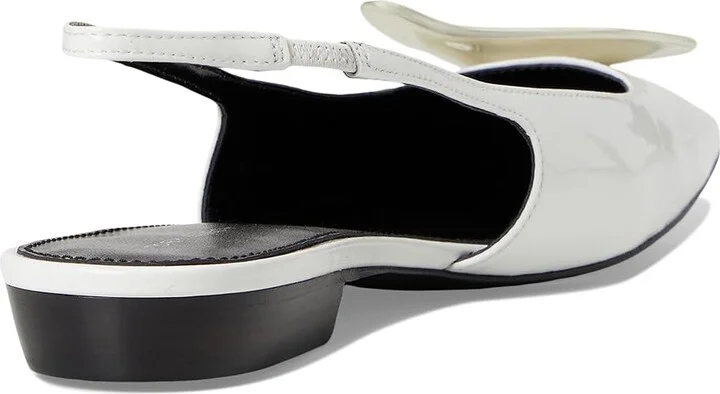 Tory Burch Patos Slingback Women's Shoes Cloud/Silver : 9 M, Leather - Image 4