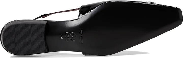 Tory Burch Patos Slingback Women's Shoes Perfect Black/Silver : 8 M, Leather - Image 3