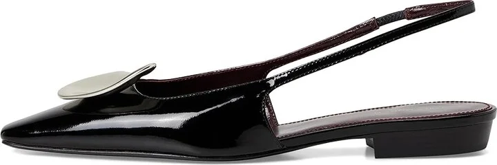 Tory Burch Patos Slingback Women's Shoes Perfect Black/Silver : 8 M, Leather - Image 6