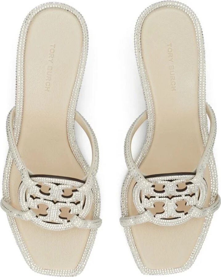 Tory Burch Pave Geo Bombe Miller Low Heel Sandal Shoes - Image 4
