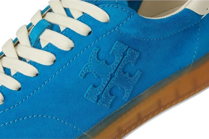 Tory Burch Phoenix Sneakers Women's Shoes Blue Azure/Blue Azure/Purity : 5.5 M, Suede - Image 7