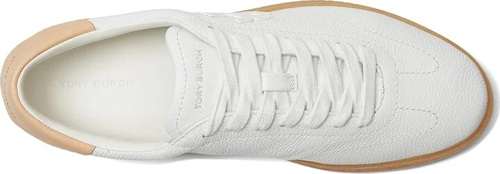 Tory Burch Phoenix Sneakers Women's Shoes Purity/Purity/Brushed Almond : 8.5 M, Suede - Image 2