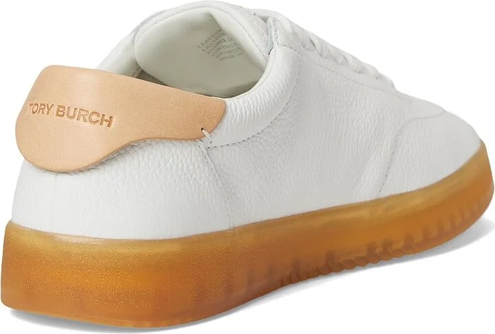 Tory Burch Phoenix Sneakers Women's Shoes Purity/Purity/Brushed Almond : 8.5 M, Suede - Image 4