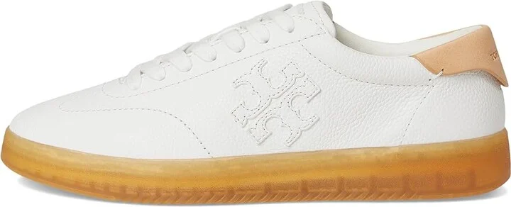 Tory Burch Phoenix Sneakers Women's Shoes Purity/Purity/Brushed Almond : 8.5 M, Suede - Image 6