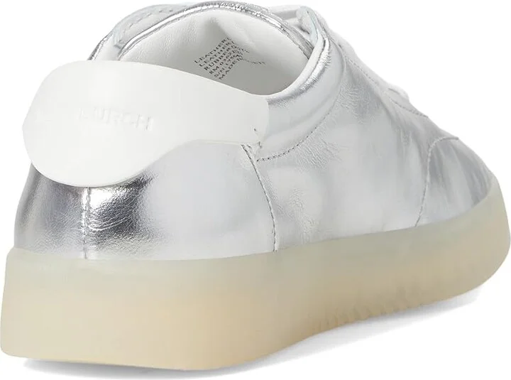 Tory Burch Phoenix Sneakers Women's Shoes Silver/Bianco/Bianco : 6.5 M, Suede - Image 4