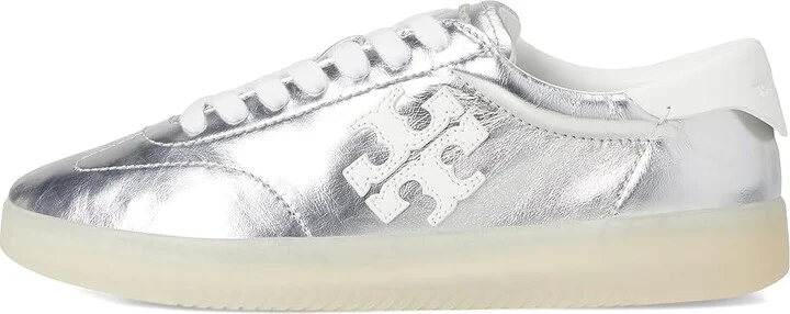 Tory Burch Phoenix Sneakers Women's Shoes Silver/Bianco/Bianco : 6.5 M, Suede - Image 6