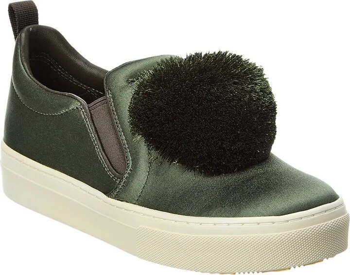 Tory Burch Pom Pom Satin Platform Sneaker