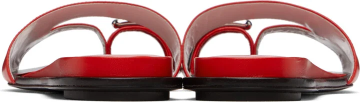 Tory Burch Red Pierced Sandals - Image 2