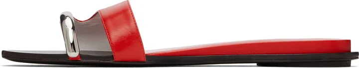 Tory Burch Red Pierced Sandals - Image 3