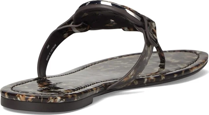 Tory Burch Resin Miller Women's Wedge Shoes Caramel /Caramel : 5 M, Leather - Image 4