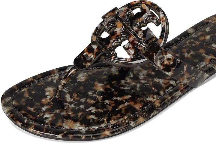 Tory Burch Resin Miller Women's Wedge Shoes Caramel /Caramel : 5 M, Leather - Image 7