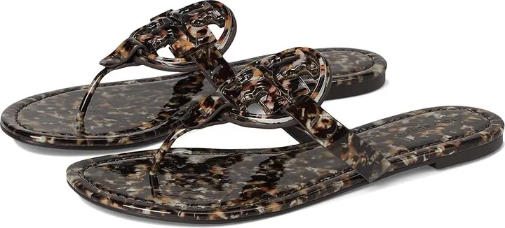 Tory Burch Resin Miller Women's Wedge Shoes Caramel /Caramel : 5 M, Leather