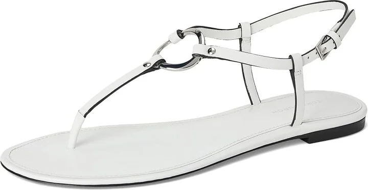 Tory Burch Ring Sandal Women's Shoes Bianco : 6 M, Leather - Image 5