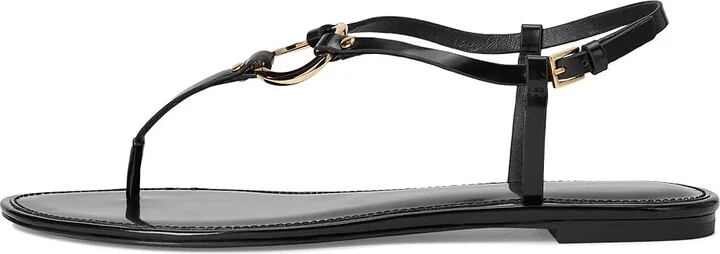 Tory Burch Ring Sandal Women's Shoes Perfect Black 1 : 7.5 M, Leather - Image 6
