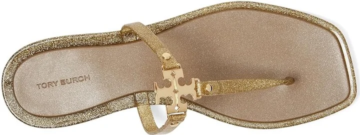 Tory Burch Roxanne Jelly Women's Shoes Gold Glitter/Gold : 5 M, Synthetic - Image 2