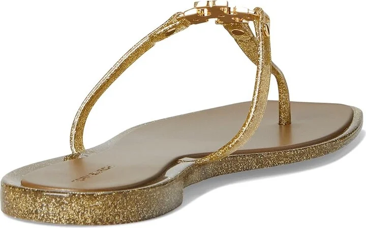 Tory Burch Roxanne Jelly Women's Shoes Gold Glitter/Gold : 5 M, Synthetic - Image 4