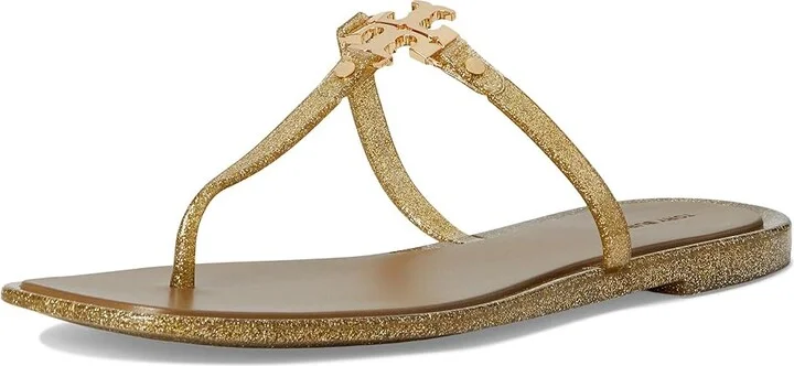Tory Burch Roxanne Jelly Women's Shoes Gold Glitter/Gold : 5 M, Synthetic - Image 5