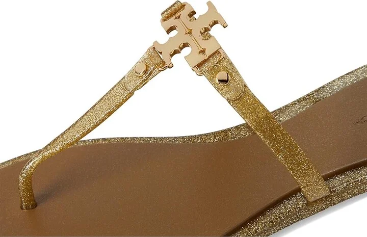 Tory Burch Roxanne Jelly Women's Shoes Gold Glitter/Gold : 5 M, Synthetic - Image 7