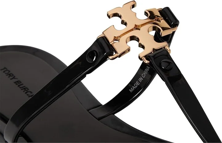 Tory Burch Roxanne Jelly Women's Shoes Perfect Black/Gold : 5 M, Synthetic - Image 7