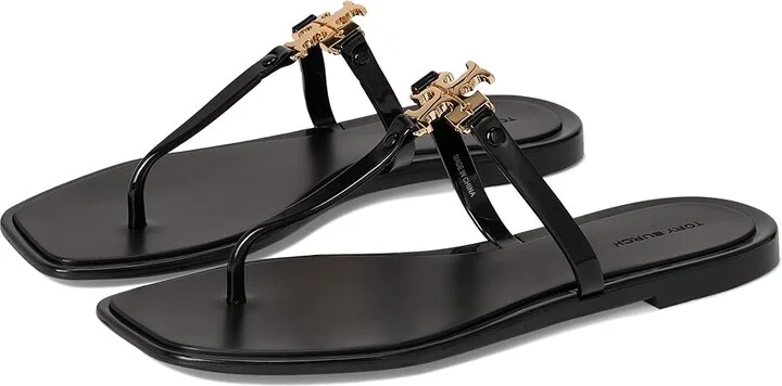 Tory Burch Roxanne Jelly Women's Shoes Perfect Black/Gold : 5 M, Synthetic