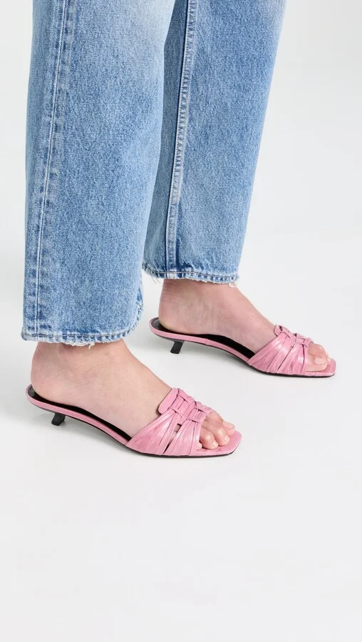 Tory Burch Ruched Sandals 35mm - Image 5