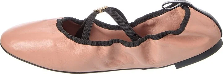 Tory Burch Soft Scrunch Leather Ballet Flat - Image 2