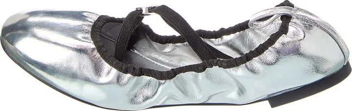 Tory Burch Soft Scrunch Leather Ballet Flat - Image 2