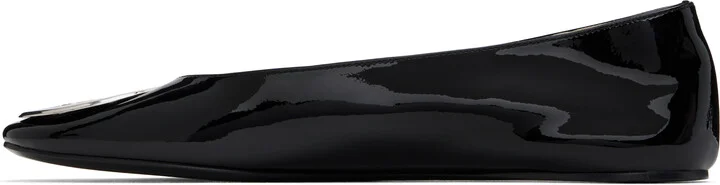 Tory Burch SSENSE Exclusive Black Reva Ballerina Flats - Image 3