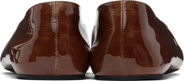 Tory Burch SSENSE Exclusive Brown Reva Ballerina Flats - Image 2