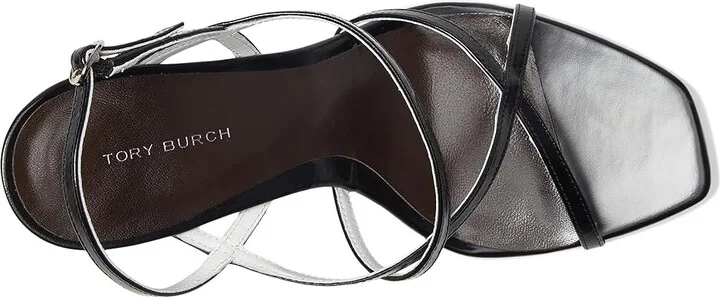 Tory Burch Strap Heel Sandals 90mm Women's Wedge Shoes Perfect Black : 6.5 M, Leather - Image 2