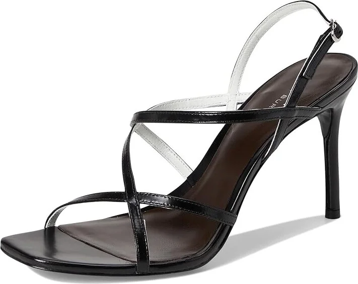 Tory Burch Strap Heel Sandals 90mm Women's Wedge Shoes Perfect Black : 6.5 M, Leather - Image 5