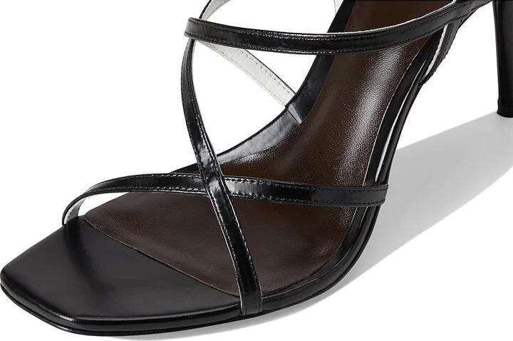 Tory Burch Strap Heel Sandals 90mm Women's Wedge Shoes Perfect Black : 6.5 M, Leather - Image 7