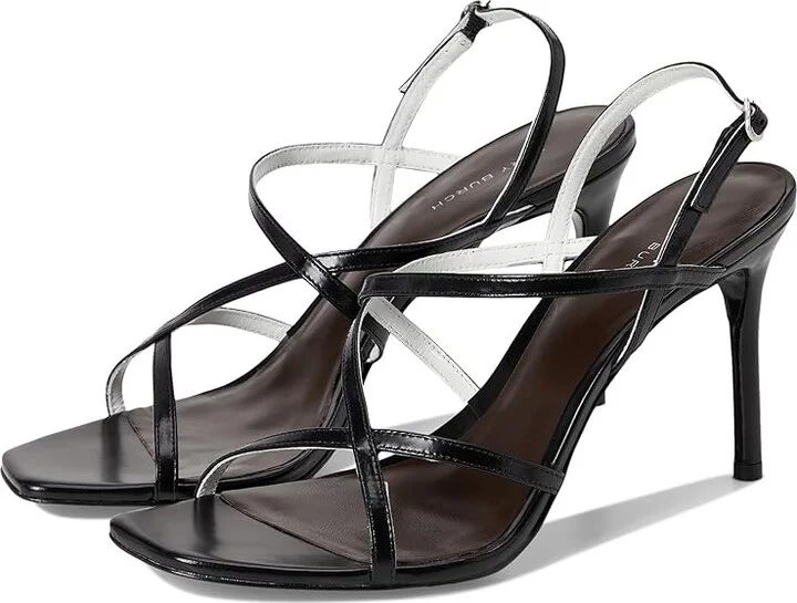 Tory Burch Strap Heel Sandals 90mm Women's Wedge Shoes Perfect Black : 6.5 M, Leather