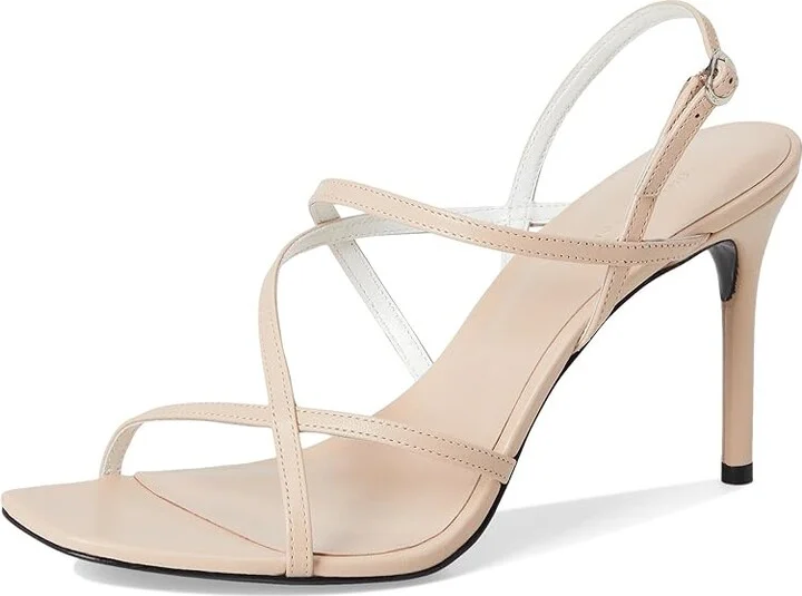 Tory Burch Strap Heel Sandals 90mm Women's Wedge Shoes Rose Pink : 9.5 M, Leather - Image 5