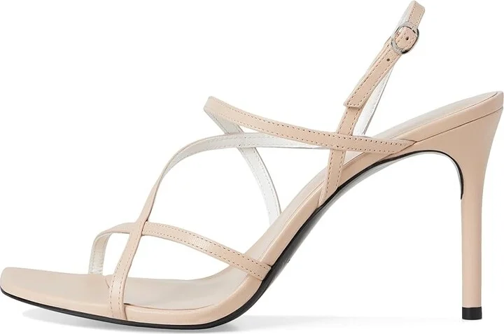 Tory Burch Strap Heel Sandals 90mm Women's Wedge Shoes Rose Pink : 9.5 M, Leather - Image 6