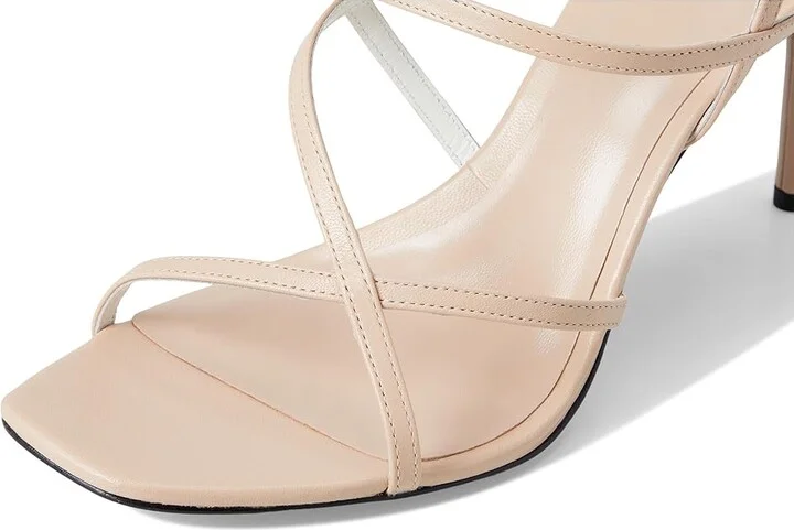 Tory Burch Strap Heel Sandals 90mm Women's Wedge Shoes Rose Pink : 9.5 M, Leather - Image 7