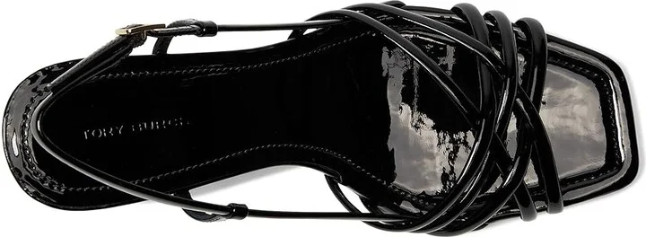 Tory Burch Strap Wedge Sandals 75mm Women's Wedge Shoes Perfect Black/Perfect Black : 11 M, Leather - Image 2