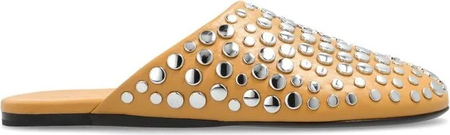 Tory Burch Stud Detailed Round-Toe Mules