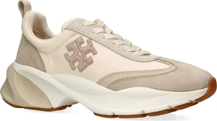 Tory Burch Suede Good Luck Low Top Sneakers - Image 3